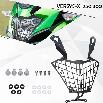 Для KAWASAKI VERSYS-X 250 300 VERSYS X250 X300 2017- 2023 2022 2021 2019 2020 Защитный чехол для фар мотоцикла Решетка