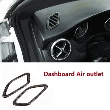 Для Mercedes Benz a GLA CLA Class W176 X156 C117 Приборная панель из углеродного волокна Выход кондиционера Вентиляционная крышка Аксессуары для отделки