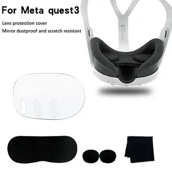 Для Meta Quest 3 Прозрачный защитный чехол для шлема VR Защита объектива от столкновений Защитная оболочка VR Дышащая для Meta Que K8H5