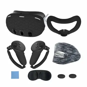  для Meta Quest3 Host 7 шт./компл. VR Шлем Защитный чехол Замена Анти-протекающая силиконовая маска для лица Чехол Чехол Аксессуары