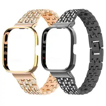 Для Redmi Watch 3 Активные смарт-часы Металлический браслет для Redmi Watch 3 /2 Lite / Mi Watch Lite Ремешок Защитный чехол Бриллиантовый ремешок
