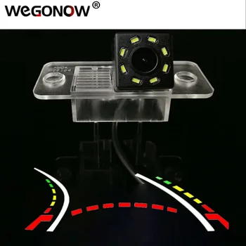 для Volkswagen Tiguan 2012 2015 2016 HD Беспроводная автомобильная ПЗС-камера заднего вида Рыбий глаз 4 8 12 светодиодный динамический кронштейн ночного видения водонепроницаемый