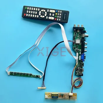 ЖК-дисплей Плата контроллера драйвера подходит LTN141AT02 LTN141AT03 1280 * 800 DVB Цифровой сигнал 1CCFL IR+AV+USB+HDMI+VGA Матричный комплект 30-контактный LVDS