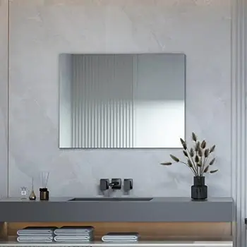 Зеркало для ванной комнаты Зеркало для ванной комнаты, прямоугольное зеркало 30 x 39 дюймов Прочный сверхмощный Miror для ванной комнаты (горизонтально