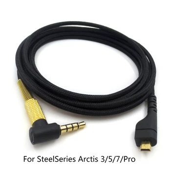  Игровой кабель Удлинитель шнура Наушники длиной 2 м для наушников Arctis 3 5 7 Гарнитура с шумоподавлением Прямая поставка