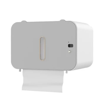Индуктивный держатель для туалетной бумаги Автоматическое дозирование бумаги Держатель для туалетной бумаги Настенный держатель для туалетной бумаги Ванная комната Прочный