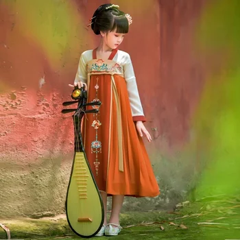 Китайский традиционный костюм ханьфу Женщина Древняя династия Хань Платье Восточная принцесса Леди Элегантность Тан Династия Танцевальная одежда