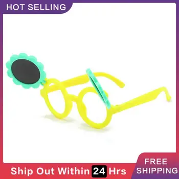 Круглые солнцезащитные очки Прочный материал ПК Переворачивающиеся солнцезащитные очки Очки Защита от ультрафиолета Удобные для ношения складные дизайнерские солнцезащитные очки