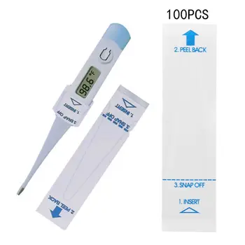  Крышка зонда термометра 100 упаковок Универсальная и одноразовая крышка зонда для цифрового термометра для точного санитарного