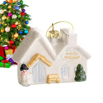 Кулон для дома для рождественской елки Элегантные маленькие кулоны для рождественской елки Креативные подарки для рождественской елки Двери Перила