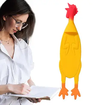 Куриная закладка Крутые закладки в форме курицы Маркеры страницы книги цыпленка для детей Студенты Учителя Принадлежности для чтения для любителей книг