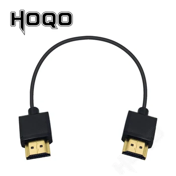 Легкий 1 фут короткий тонкий кабель Micro HDMI-HDMI-Mini HDMI OD 3,2 мм Портативный Супер мягкий Ультратонкий 4k@60hz HDMI2.0 в спирали