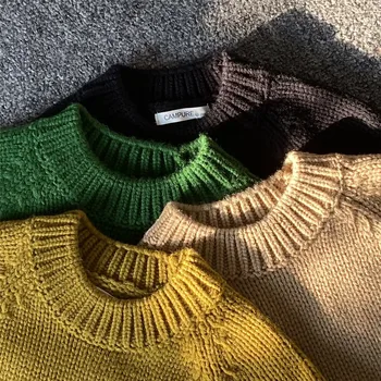 Мальчики Девочки Свитера Осень Зима Корейская версия Мода Crew-Collar Дети Утолщение Теплые пуловеры Одежда для малышей