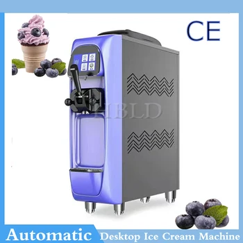  Машина для мягкого мороженого, Коммерческий небольшой настольный Интернет-десертный рожок, Машина для шоколадного мороженого