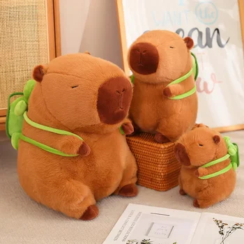 Милая пушистая капибара Плюшевая кукла Kawaii Capybara с черепахой Мягкая игрушка Мягкие игрушки Дети Juguetes Подарок на день рождения Домашний декор