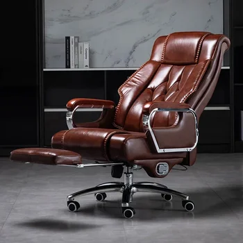  Мобильные офисные кресла с откидной спинкой Кожаная гостиная Роскошные современные стулья Поворотный расслабляющий итальянский Fauteuil Мебель для гостиной GXR30XP