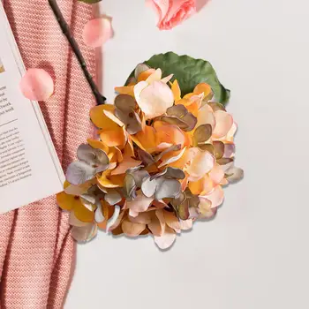  Моделирование цветка Реалистичная имитация гортензии для домашнего декора Свадьбы Устойчивый к выцветанию искусственный цветок Растение Красивая подделка