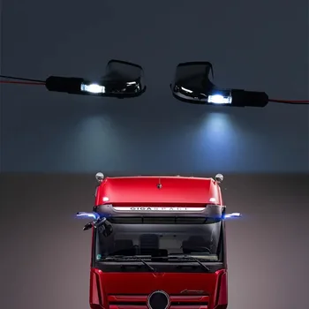 Моделирование электронного зеркала заднего вида со светодиодной подсветкой для 1/14 Tamiya RC Truck ACTROS 3363 56348 Arocs Upgrade Parts