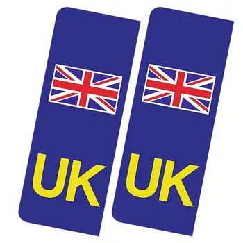  Наклейка на номерной знак Великобритании Светоотражающие виниловые наклейки на автомобильный номерной знак Простая в установке самоклеящаяся наклейка для любой гладкой