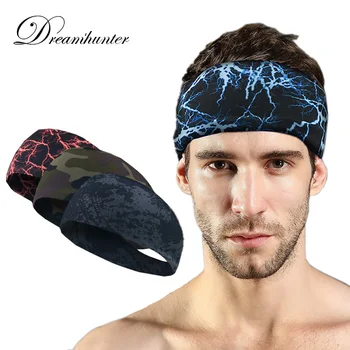 Нескользящая впитывающая повязка на голову Спортивная повязка для волос с дышащим бегом, велоспортом, йогой, танцами, фитнесом для женщин и мужчин