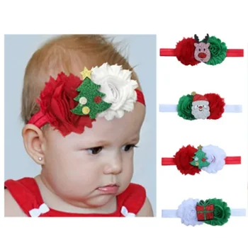 Новая детская рождественская декоративная повязка на голову Детское Рождество Новая старая цветочная мозаичная мультяшная повязка на голову