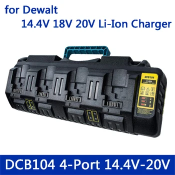 Новинка для зарядного устройства Dewalt 14,4 В 18 В 20 В Литиевая батарея DCB104 DCB102 Литий-ионный аккумулятор DCB118 DCB1418 DCB140 DCB183 DCB200 USB выход 5 В