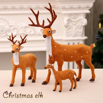 Новогодние украшения Симуляция Рождественские лоси Декоративные украшения Подарки Рождественские украшения для дома