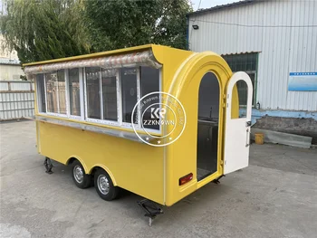 Новый дизайн грузовика для продажи продуктов питания со стеклами Раздвижное служебное окно, тянущее внедорожник В продаже