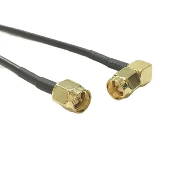 Новый модем Коаксиальный кабель SMA Штекерный переключатель SMA Штекер Прямоугольный разъем RG174 20 см 8 дюймов Адаптер RF Pigtial