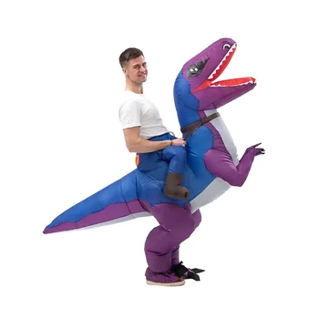 Новый надувной костюм динозавра Поездка на костюме динозавра Взрывной костюм для косплей-вечеринки на Хэллоуин для взрослых