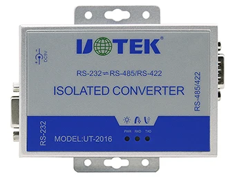 Оптико-электронный изолированный преобразователь RS-232 в RS-485/422 с защитой от грозовых перенапряжений UT-2016
