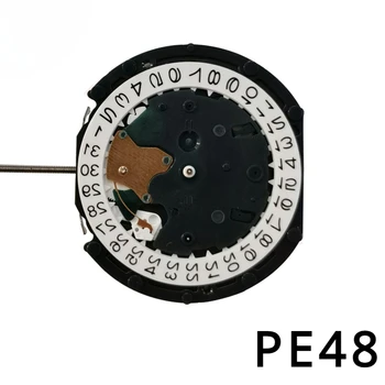 Оригинальный японский импортный механизм PE48 Кварцевый механизм Совершенно новый календарь Часы Движущие аксессуары