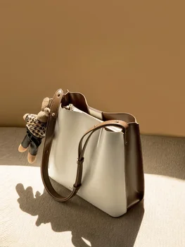  Осенне-зимняя женская сумка-мессенджер на плече Пригородная нишевая сумка для подмышек Женская сумка-ведро