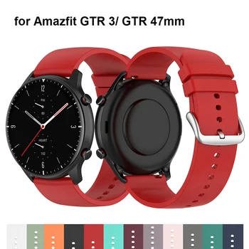 Официальный ремешок для Amazfit GTR 3 Pro Band Силиконовый 22 мм Сменный браслет для смарт-часов Amazfit GTR 2 3 / GTR 47 мм
