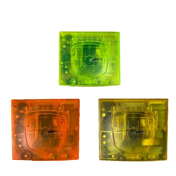 Пластиковая оболочка для ремонта корпуса игровой консоли sega Saturn SS Прозрачный, прозрачный, оранжевый