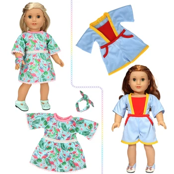Подходит для игрушечных кукол для новорожденных и американских кукол 43-45 см, платьев, юбок, подтяжек, подарков для девочек