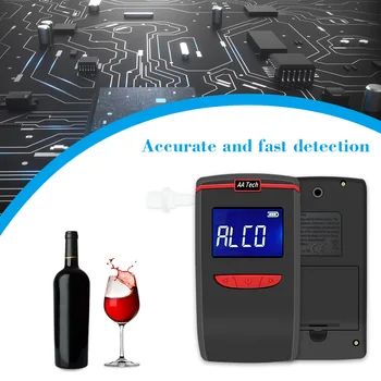 Полупроводниковый детектор вождения вина Мини портативный тестер алкоголя для продувки воздухом Звуковой сигнал Быстрое точное обнаружение Чип с высокой индукцией
