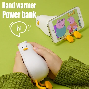 Портативный грелка для рук Power Bank Симпатичное внешнее запасное вспомогательное зарядное устройство для iPhone 12 14 13 Samsung S22 Ultra Xiaomi 12S