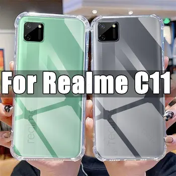 Прозрачный чехол для телефона Realme C11 TPU Прозрачный чехол Realme C 11 Realmec11 6.5