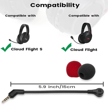 Ремонт деталей микрофона дляKingston для наушников HyperX Cloud Flight S Gaming Suppl