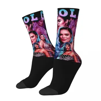 Ретро Женщины Мужчины Винтаж Karol G Bootleg Design Носки Bichota Сезон Вещи Уютные носки Удобные Замечательные подарки