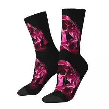 Ретро Розовая пятница Хип-хоп рэперы Мода 90-х Баскетбольные носки Ники Минаж Полиэстер Средняя трубка Носки для женщин Мужчины Дышащие