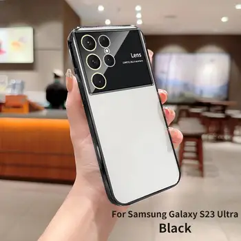 Роскошный большой оконный чехол для Samsung Galaxy S23 Ultra S22 Ultra S21 S20 FE S23 Plus Защитный чехол для камеры Samsung S23 Ultra