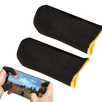 Рукава для большого пальца из углеродного волокна Ультратонкие чувствительные рукава для пальцев для мобильных геймеров Дышащий игровой чехол для пальца для сенсорного экрана