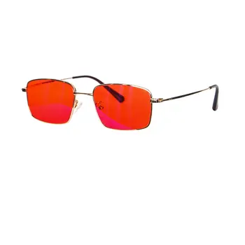 синие очки мужские Оранжевая линза Красная линза Прозрачная линза Металлические очки для защиты от синего света Очки, блокирующие синий свет, для мужчин