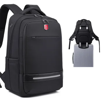  Совершенно новый водонепроницаемый 15,6-дюймовый рюкзак для ноутбука Мужской USB-порт для зарядки Рюкзаки для деловых поездок Мужские повседневные школьные сумки Mochila