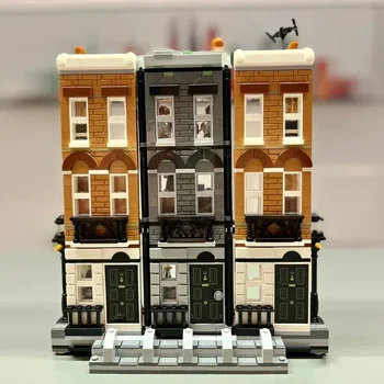 совместимый 76408 Moc Волшебный мир 12 Grimmauld Place Кирпичная модель модульных строительных блоков Горячий фильм Просмотр улицы Детская игрушка