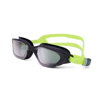  Спортивные очки для плавания Силиконовые очки Оптическая линза Водонепроницаемые очки для бассейна с большой оправой