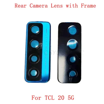  Стекло объектива задней камеры с рамкой для TCL 20 5G T781 Рама задней камеры Ремонтные детали