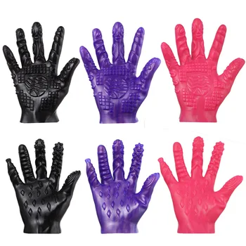 страпон палец шипастые секс-перчатки мастурбация силиконовые волшебные перчатки для флирта взрослые пары оргазм секс-товары эротический магазин